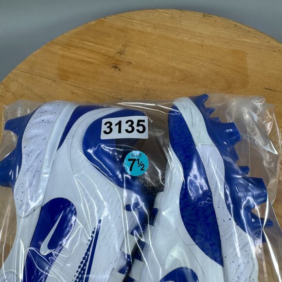 Nike Alpha Huarache Elite 4 Low MCS Mens Size 7.5 Baseball Royal Blue FD6255-106 - Picture 8 of 8